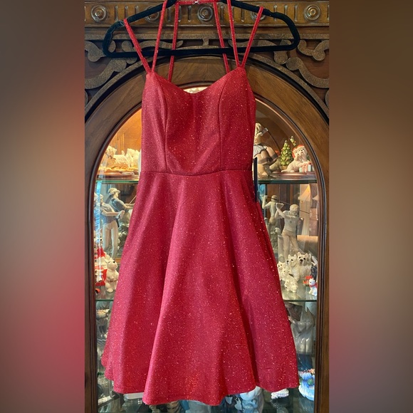 NWT Size Small Red Coctail Dress from Dilliard's - Picture 1 of 11